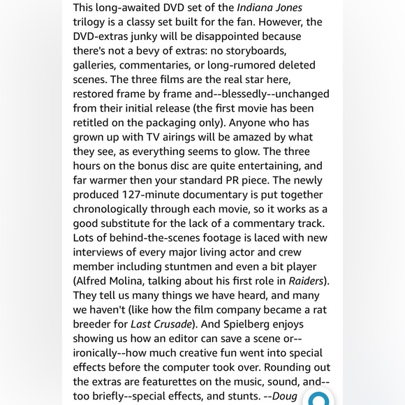 NWT The Adventures of Indiana Jones Complete Widescreen 4 DVD Movie Collection - Picture 9 of 10